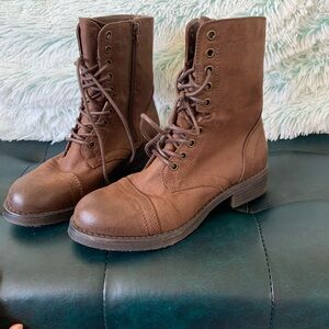 Rich Brown Combat Boots